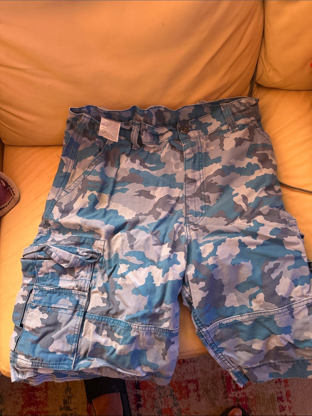 Levi's Blue & Gray Camo Cargo Shorts